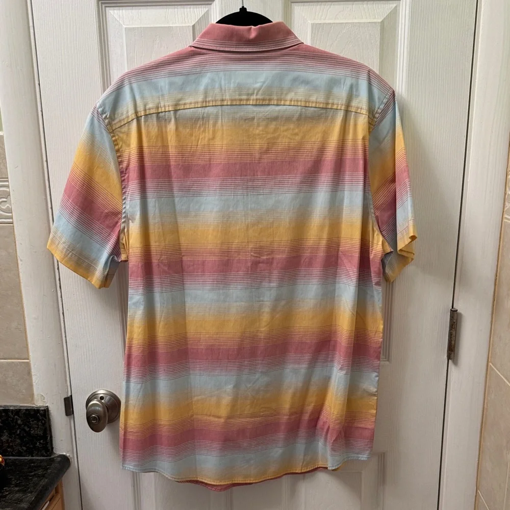 Original Penguin Men's Multicolor Striped Button Down Shirt - Picture 4 of 4